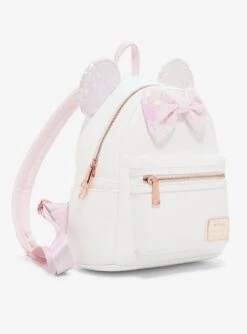 Loungefly Disney Minnie Mouse Iridescent Sequin Mini Backpack - BoxLunch Exclusive -Boxlunch 12603755 av1