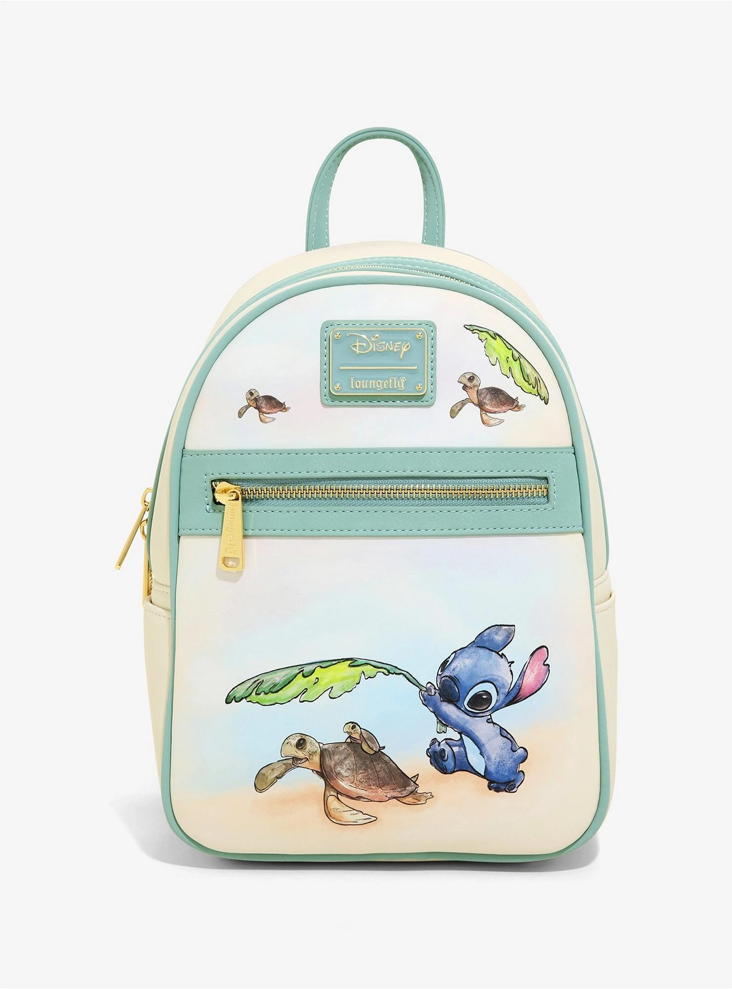 Loungefly Disney Lilo & Stitch Turtles Mini Backpack - BoxLunch Exclusive 3 Loungefly Disney Lilo & Stitch Turtles Mini Backpack - BoxLunch Exclusive