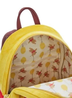 Loungefly Disney Winnie The Pooh Floral Crown Flocked Mini Backpack - BoxLunch Exclusive -Boxlunch 14398087 av3
