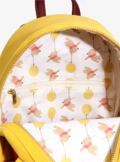 Loungefly Disney Winnie The Pooh Floral Crown Flocked Mini Backpack - BoxLunch Exclusive -Boxlunch 14398087 av5