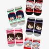 InuYasha Chibi Characters Ankle Sock Set - BoxLunch Exclusive 1 InuYasha Chibi Characters Ankle Sock Set - BoxLunch Exclusive -Boxlunch 15367278 hi