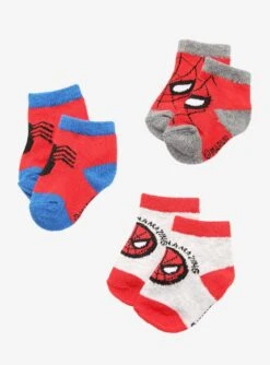 Spider-Man Face & Logo Infant Sock Set - BoxLunch Exclusive 8 Spider-Man Face & Logo Infant Sock Set - BoxLunch Exclusive -Boxlunch 15411484 av2