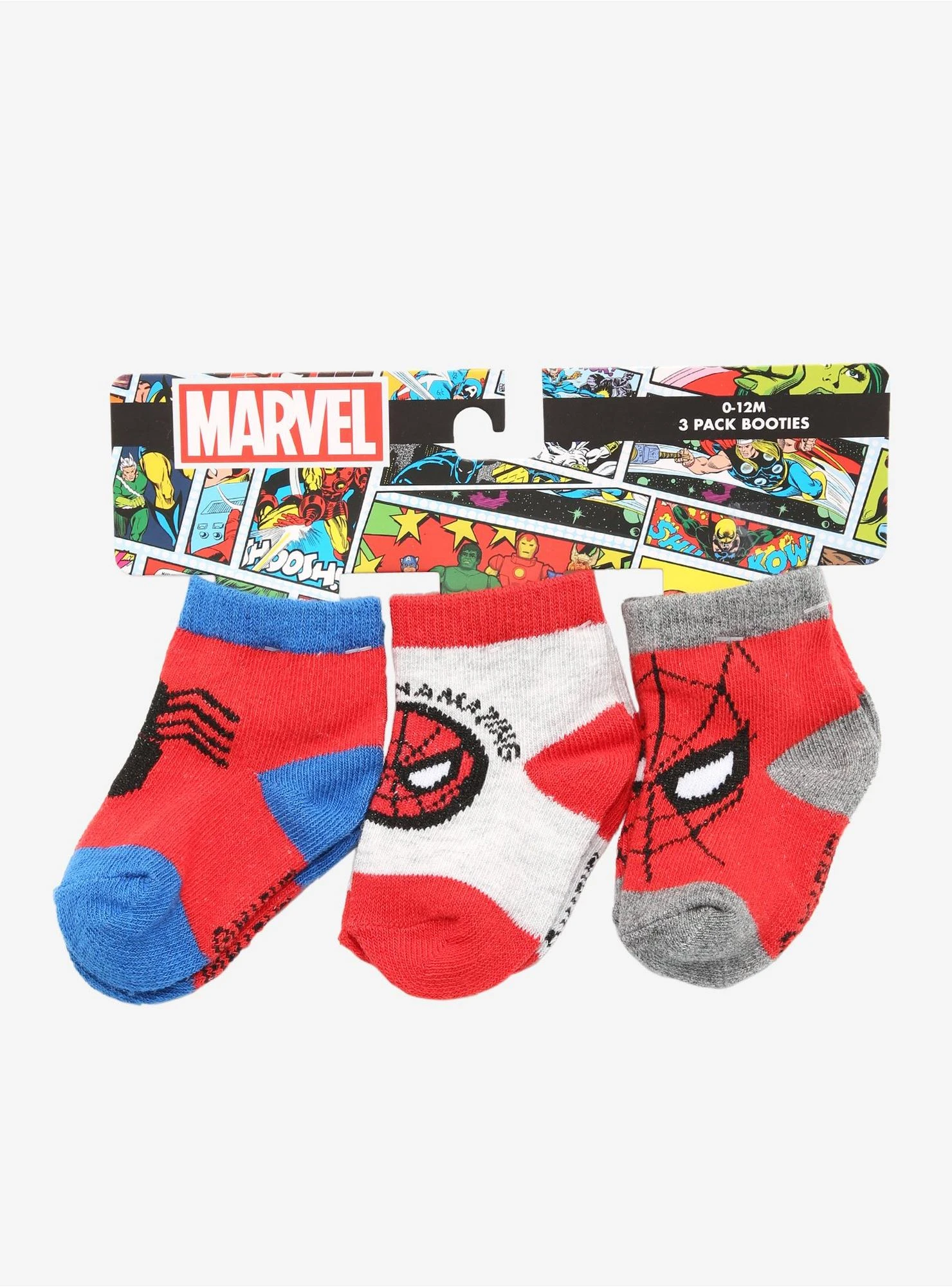 Spider-Man Face & Logo Infant Sock Set - BoxLunch Exclusive 6 Spider-Man Face & Logo Infant Sock Set - BoxLunch Exclusive - Image 4