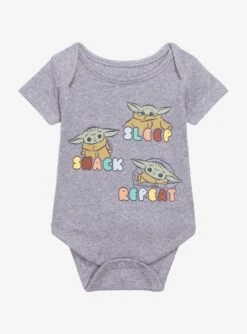 Star Wars The Mandalorian The Child Sleep Snack Repeat Infant One-Piece - BoxLunch Exclusive