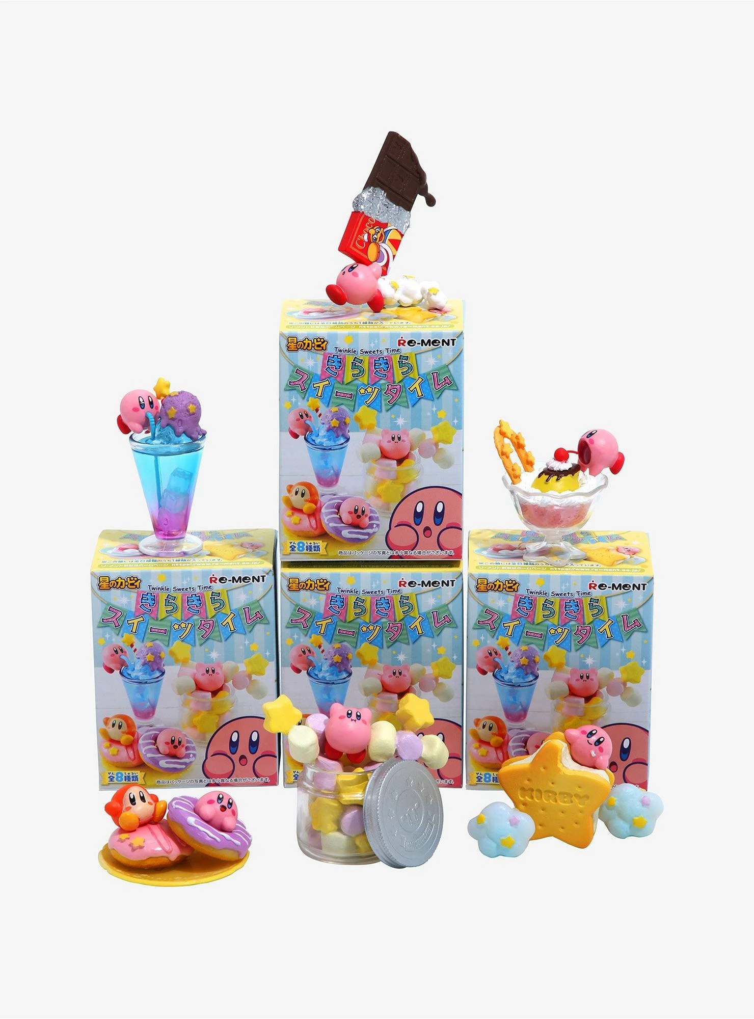 Re-Ment Nintendo Kirby Twinkle Sweets Time Blind Box Figure 3 Re-Ment Nintendo Kirby Twinkle Sweets Time Blind Box Figure