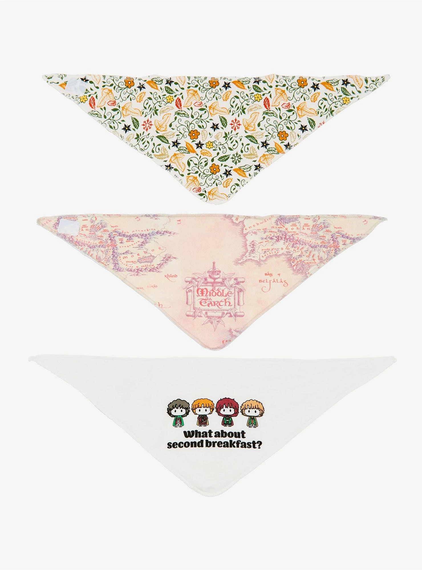 The Lord Of The Rings Second Breakfast Bandana Bib Set - BoxLunch Exclusive 4 The Lord Of The Rings Second Breakfast Bandana Bib Set - BoxLunch Exclusive - Image 2