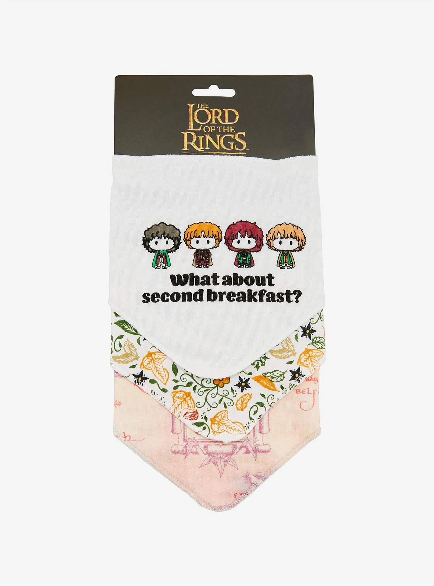 The Lord Of The Rings Second Breakfast Bandana Bib Set - BoxLunch Exclusive 5 The Lord Of The Rings Second Breakfast Bandana Bib Set - BoxLunch Exclusive - Image 3
