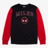Marvel Spider-Man Miles Morales Collegiate Color Block Crewneck - BoxLunch Exclusive -Boxlunch 15849869 hi