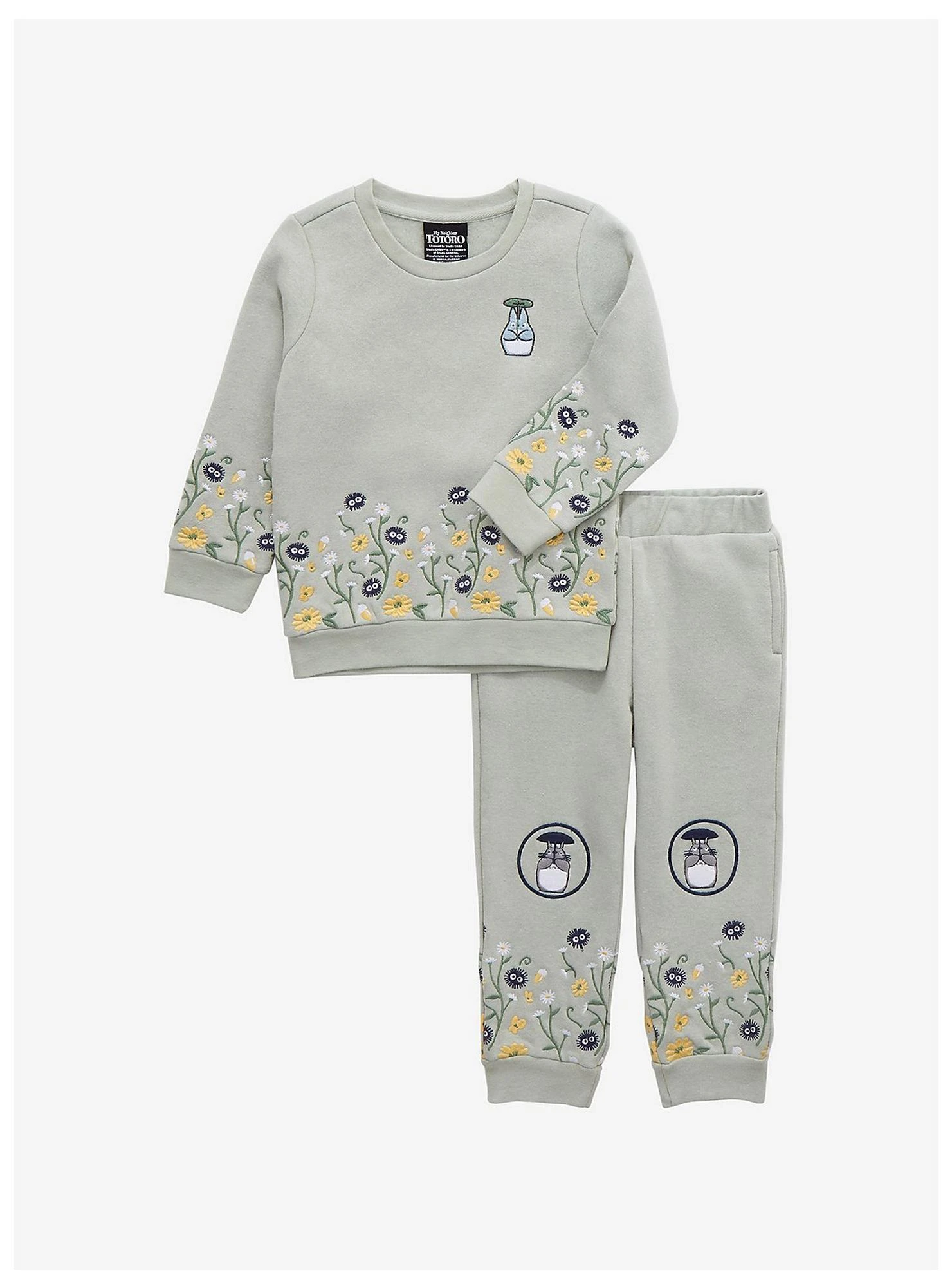 Our Universe Studio Ghibli My Neighbor Totoro Forest Spirits Embroidered Toddler Crewneck - BoxLunch Exclusive 4 Our Universe Studio Ghibli My Neighbor Totoro Forest Spirits Embroidered Toddler Crewneck - BoxLunch Exclusive - Image 2