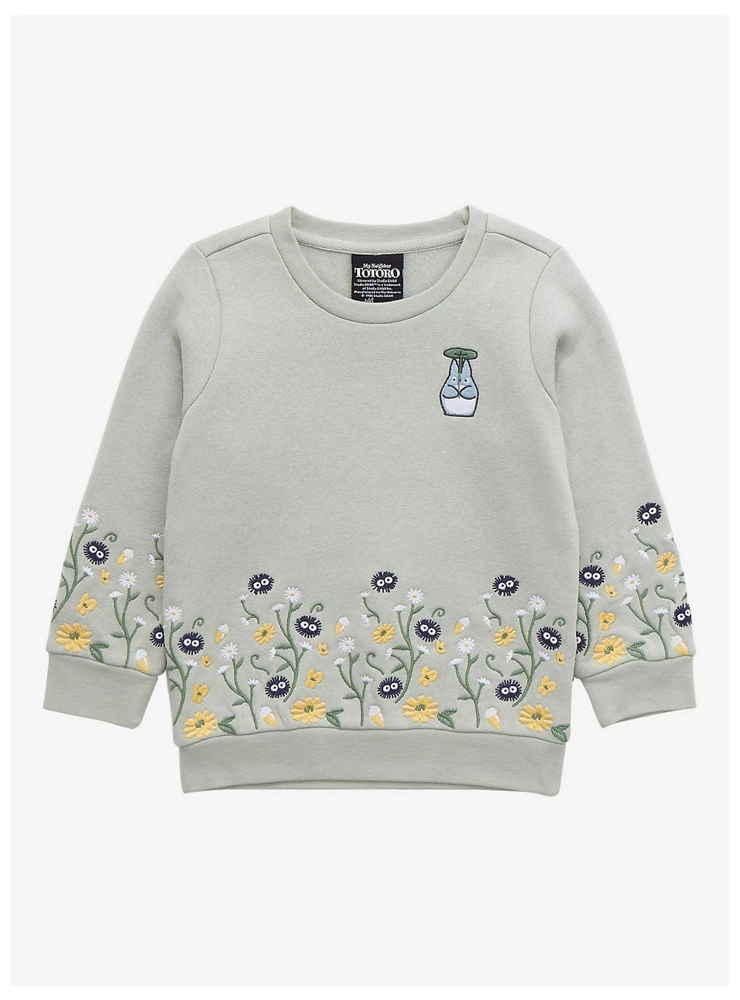 Our Universe Studio Ghibli My Neighbor Totoro Forest Spirits Embroidered Toddler Crewneck - BoxLunch Exclusive 3 Our Universe Studio Ghibli My Neighbor Totoro Forest Spirits Embroidered Toddler Crewneck - BoxLunch Exclusive