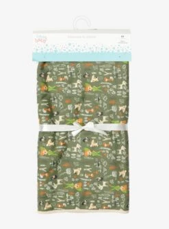 Disney Peter Pan Chibi Characters Allover Print Swaddle Blanket - BoxLunch Exclusive -Boxlunch 15894429 av3