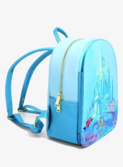 Loungefly Disney The Little Mermaid Castle Mini Backpack - BoxLunch Exclusive -Boxlunch 16051436 av2