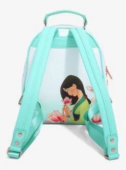 Loungefly Disney Mulan Cri-Kee & Mulan Lotus Mini Backpack - BoxLunch Exclusive -Boxlunch 16196670 av2