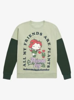 DC Comics Batman Poison Ivy Chibi Plant Friends Crewneck - BoxLunch Exclusive