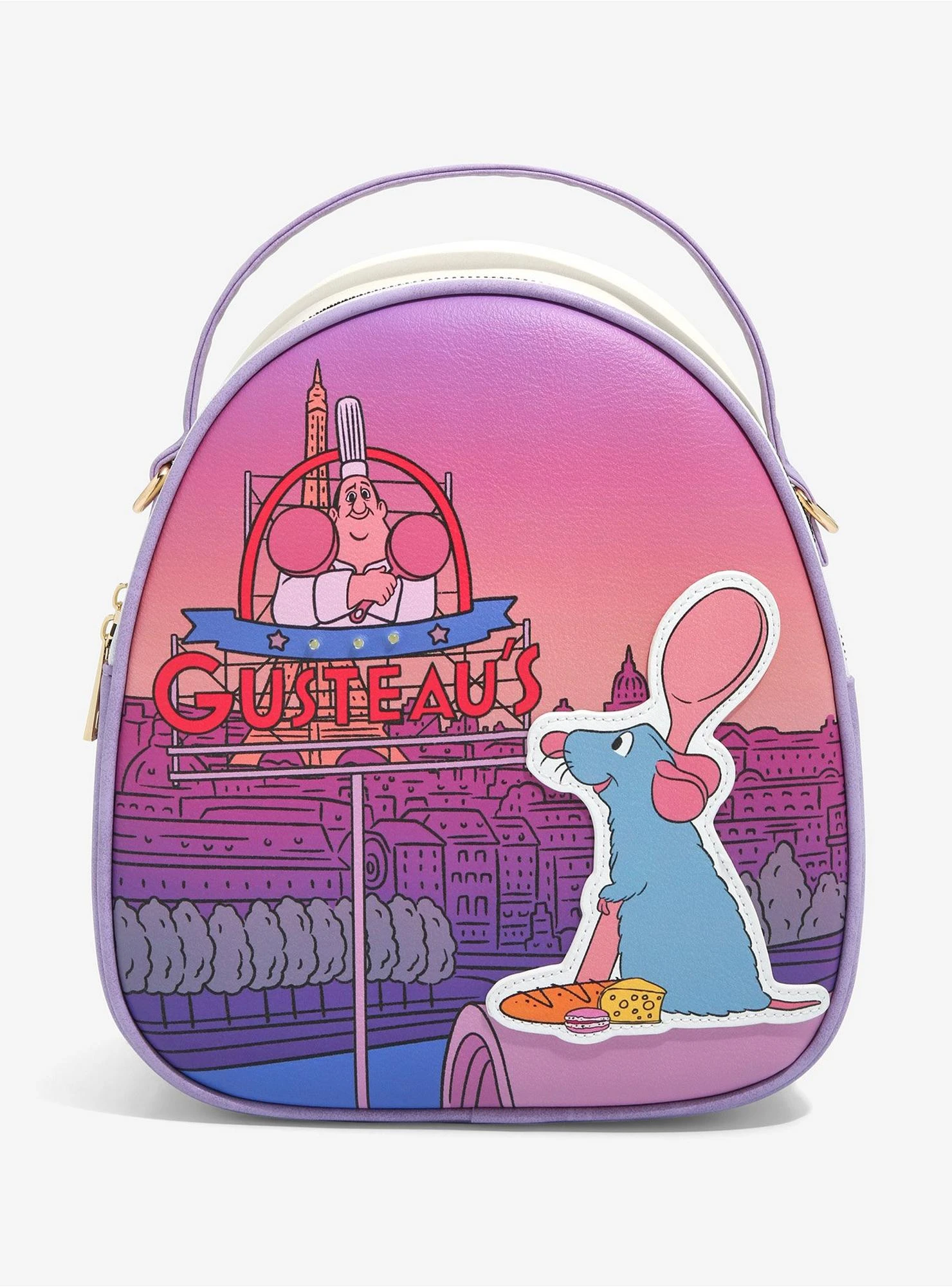 Disney Pixar Ratatouille Paris Scenic Light-Up Convertible Mini Backpack - BoxLunch Exclusive 4 Disney Pixar Ratatouille Paris Scenic Light-Up Convertible Mini Backpack - BoxLunch Exclusive - Image 2