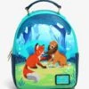 Loungefly Disney The Fox And The Hound Tod & Copper Playtime Mini Backpack - BoxLunch Exclusive -Boxlunch 16704722 hi
