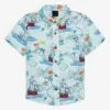 Disney Peter Pan Map Toddler Woven Button-Up - BoxLunch Exclusive -Boxlunch 16733714 hi