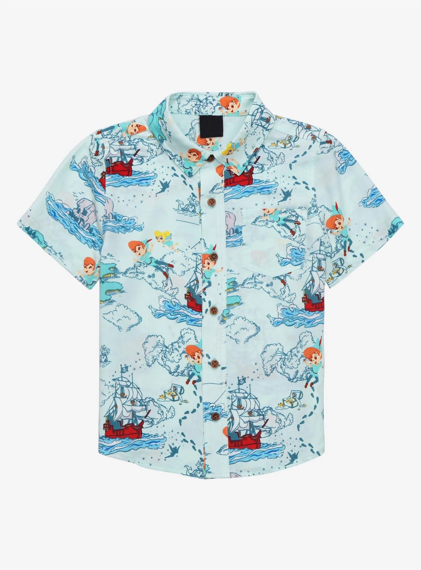 Disney Peter Pan Map Toddler Woven Button-Up - BoxLunch Exclusive 3 Disney Peter Pan Map Toddler Woven Button-Up - BoxLunch Exclusive