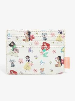 Loungefly Disney Princess Chibi Princesses & Friends Allover Print Cardholder - BoxLunch Exclusive -Boxlunch 16896853 av1