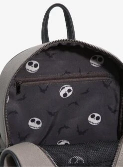 Loungefly Disney The Nightmare Before Christmas Chenille Characters Mini Backpack - BoxLunch Exclusive -Boxlunch 16966331 av4