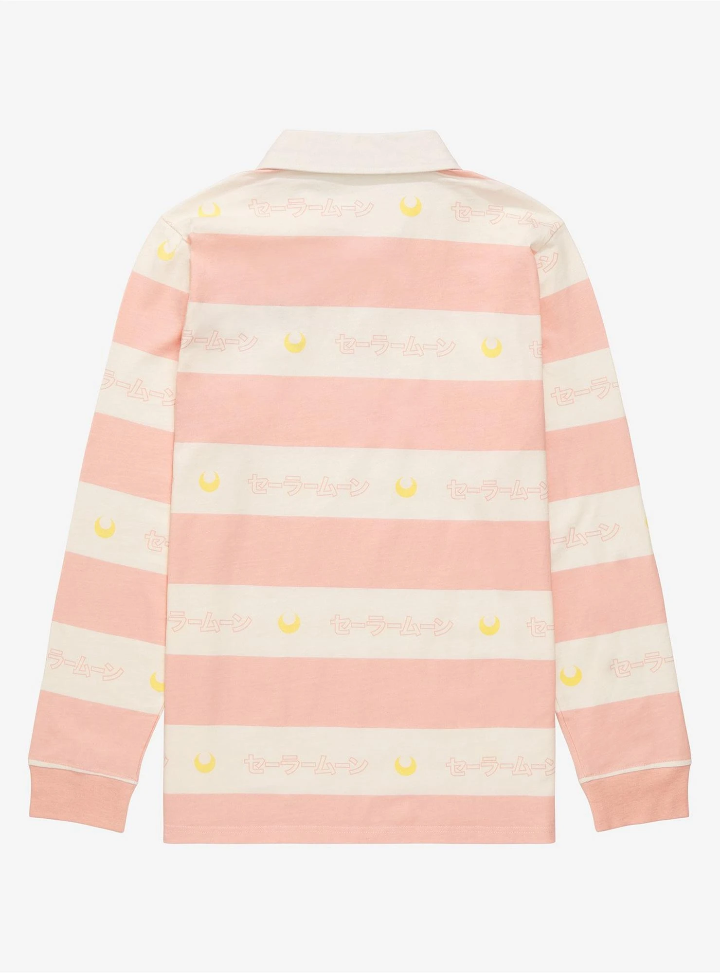 Pretty Guardian Sailor Moon Sailor Moon’s Bow Long Sleeve Polo Shirt - BoxLunch Exclusive 4 Pretty Guardian Sailor Moon Sailor Moon’s Bow Long Sleeve Polo Shirt - BoxLunch Exclusive - Image 2