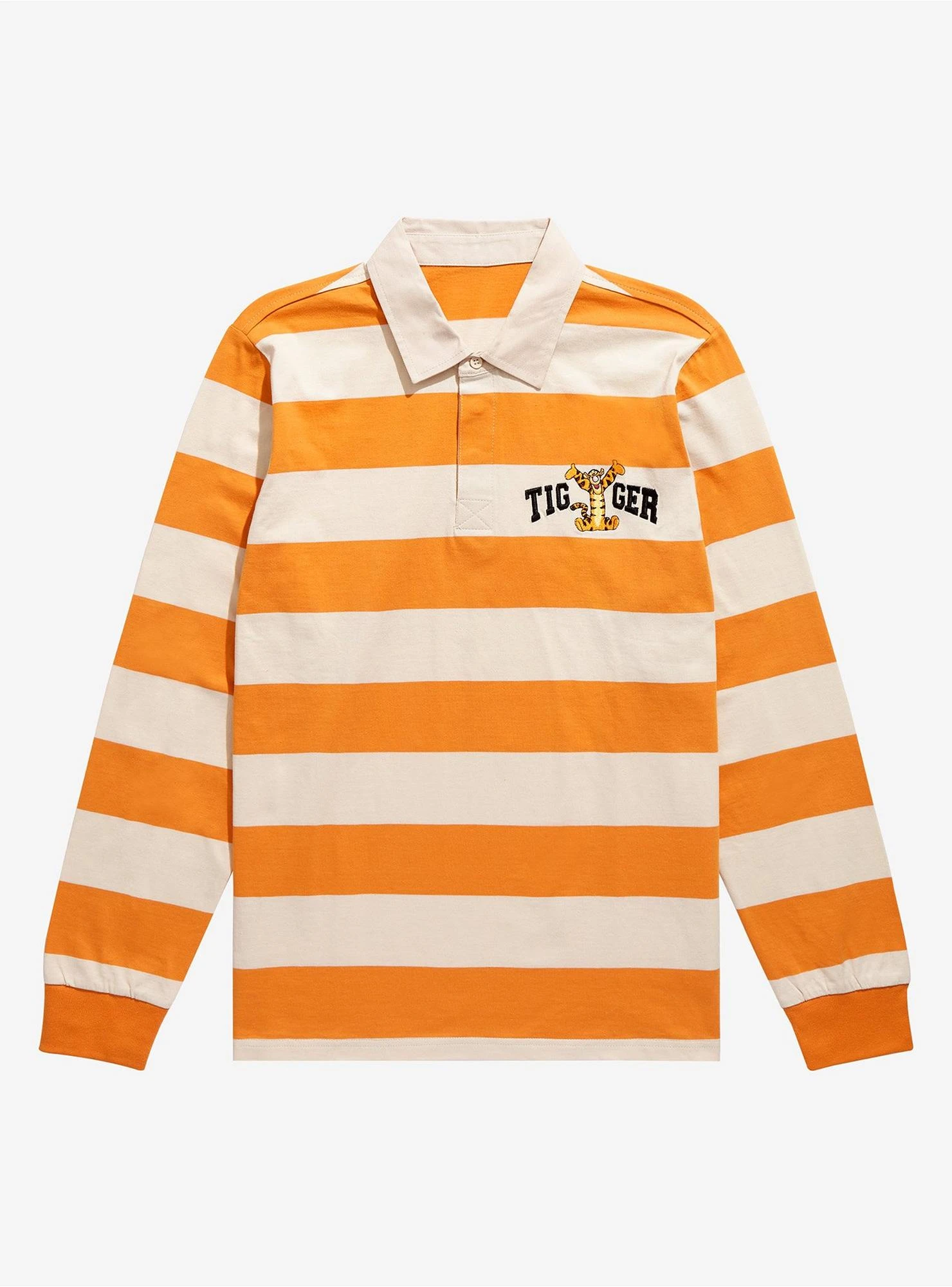 Disney Winnie The Pooh Tigger Striped Collared Long Sleeve T-Shirt - BoxLunch Exclusive 3 Disney Winnie The Pooh Tigger Striped Collared Long Sleeve T-Shirt - BoxLunch Exclusive