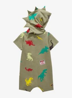 Jurassic Park Dinosaur Infant Hooded One-Piece - BoxLunch Exclusive -Boxlunch 17092301 av1