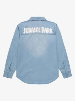 Jurassic Park Embroidered Denim Women's Overshirt - BoxLunch Exclusive -Boxlunch 17100123 av1