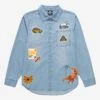 Jurassic Park Embroidered Denim Women's Overshirt - BoxLunch Exclusive -Boxlunch 17100123 hi