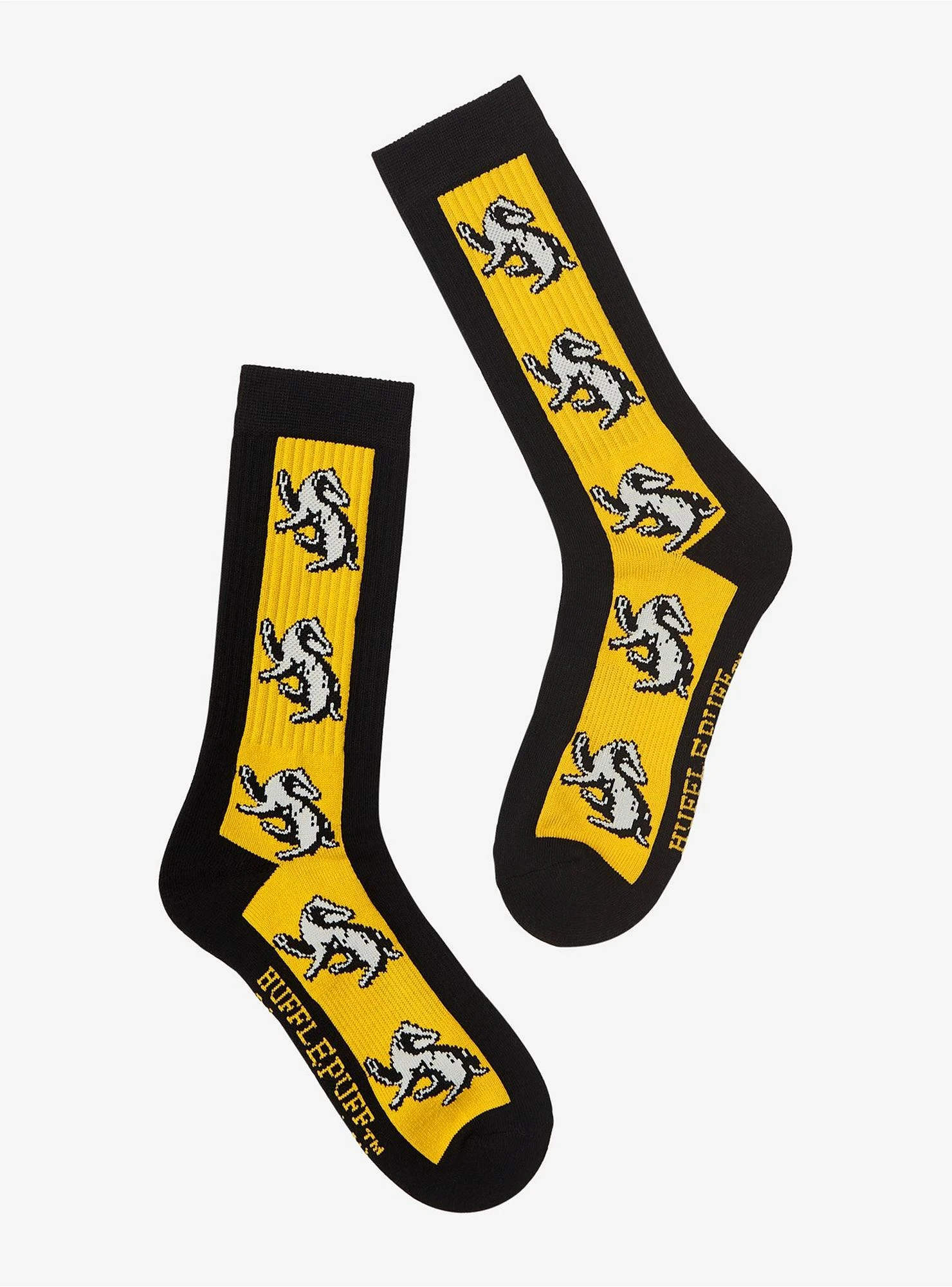 Harry Potter Hufflepuff Badger Mascot Crew Socks - BoxLunch Exclusive 3 Harry Potter Hufflepuff Badger Mascot Crew Socks - BoxLunch Exclusive