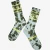 Avatar: The Last Airbender Earthbending Symbol Tie-Dye Crew Socks - BoxLunch Exclusive -Boxlunch 17259074 hi