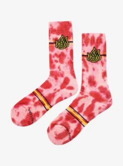 Avatar: The Last Airbender Firebending Symbol Tie-Dye Crew Socks - BoxLunch Exclusive -Boxlunch 17259076 av2