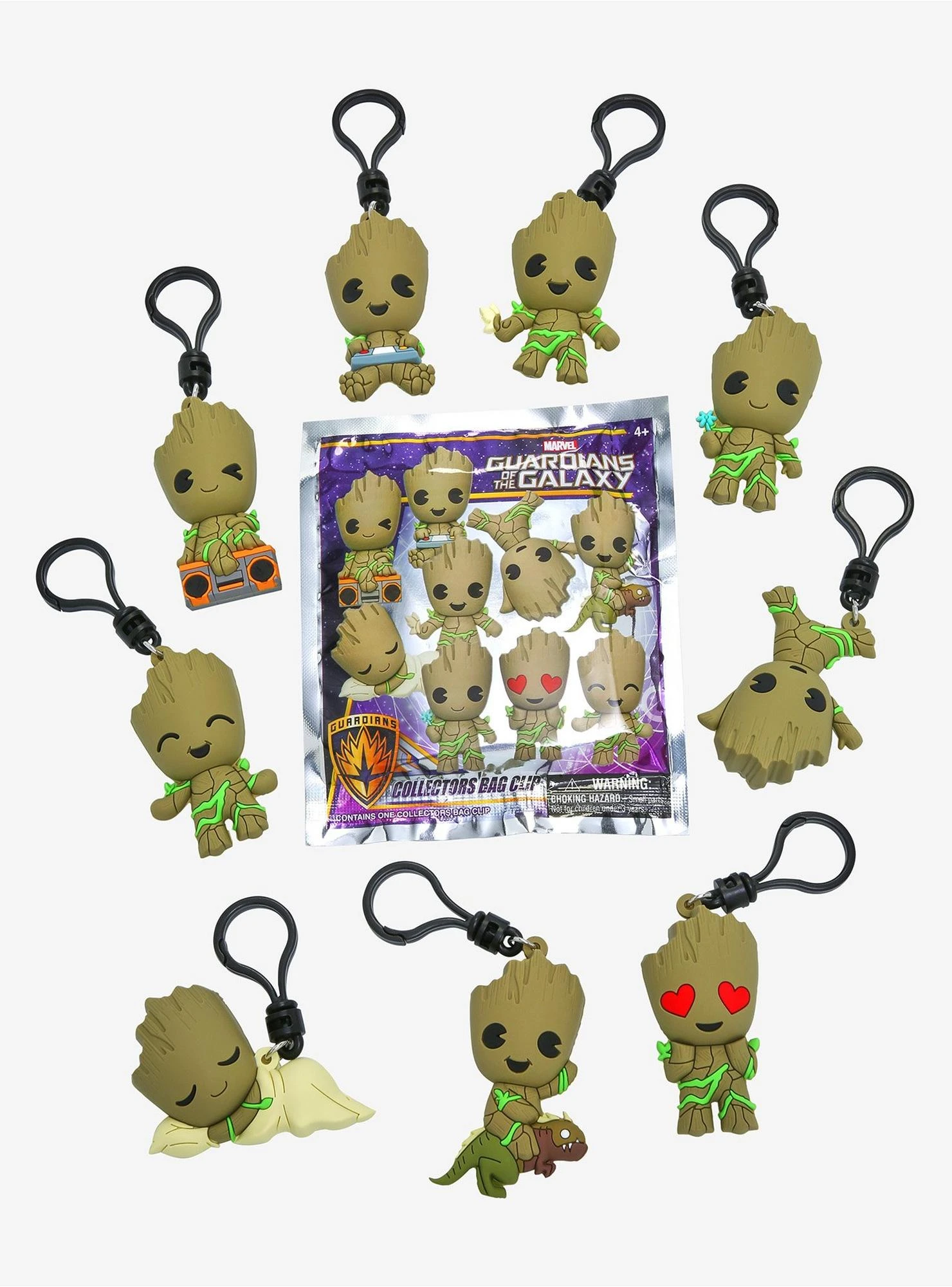 Marvel Guardians Of The Galaxy Groot Blind Bag Figural Bag Clip 3 Marvel Guardians Of The Galaxy Groot Blind Bag Figural Bag Clip