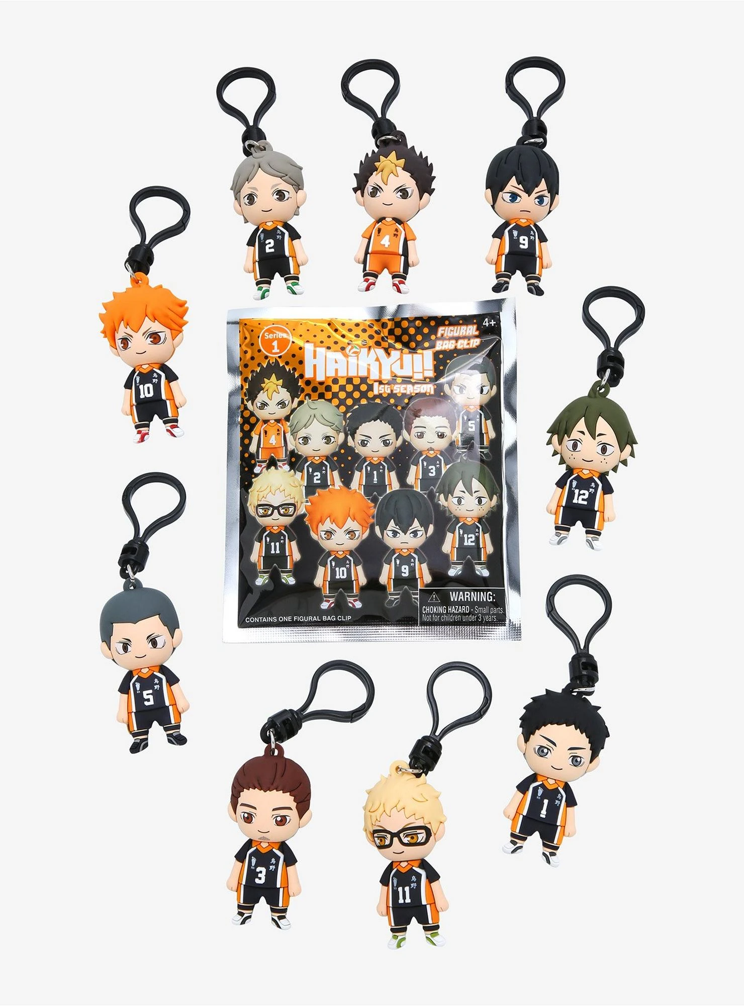 Haikyu!! Series 1 Karasuno High Crows Blind Bag Figural Bag Clip 3 Haikyu!! Series 1 Karasuno High Crows Blind Bag Figural Bag Clip