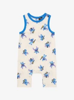 Our Universe Disney Lilo & Stitch Stitch Music Allover Print Infant Romper - BoxLunch Exclusive