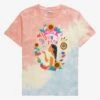 Disney Pocahontas Follow My Path Floral Youth Tie-Dye T-Shirt - BoxLunch Exclusive -Boxlunch 17356618 hi