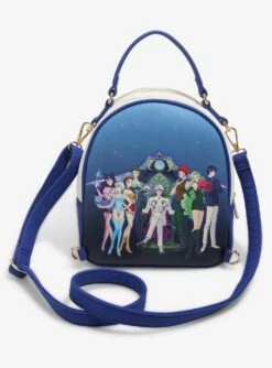 Pretty Guardian Sailor Moon Sailor Guardians & Black Moon Reversible Mini Backpack - BoxLunch Exclusive -Boxlunch 17398822 av4