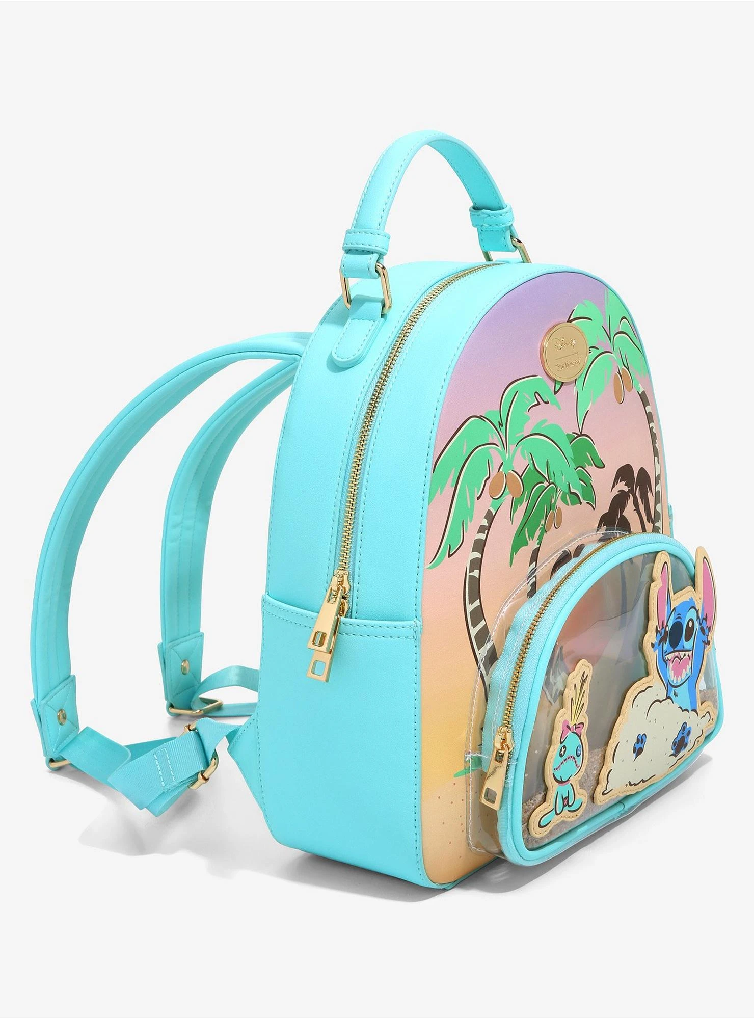 Our Universe Lilo & Stitch Scrump & Stitch Beach Sand Mini Backpack - BoxLunch Exclusive 4 Our Universe Lilo & Stitch Scrump & Stitch Beach Sand Mini Backpack - BoxLunch Exclusive - Image 2