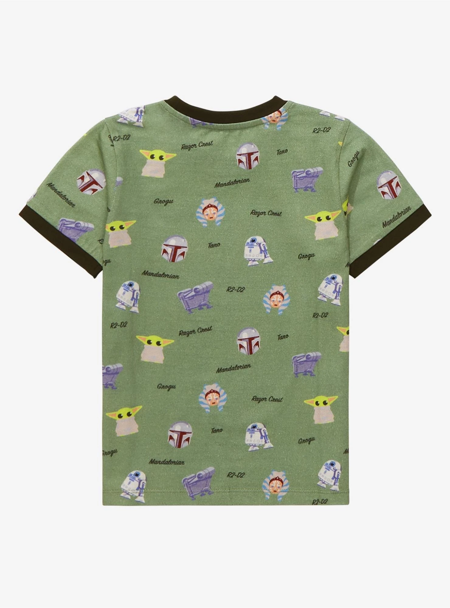 Star Wars The Mandalorian Cartoon Portraits Allover Print Toddler T-Shirt - BoxLunch Exclusive 4 Star Wars The Mandalorian Cartoon Portraits Allover Print Toddler T-Shirt - BoxLunch Exclusive - Image 2