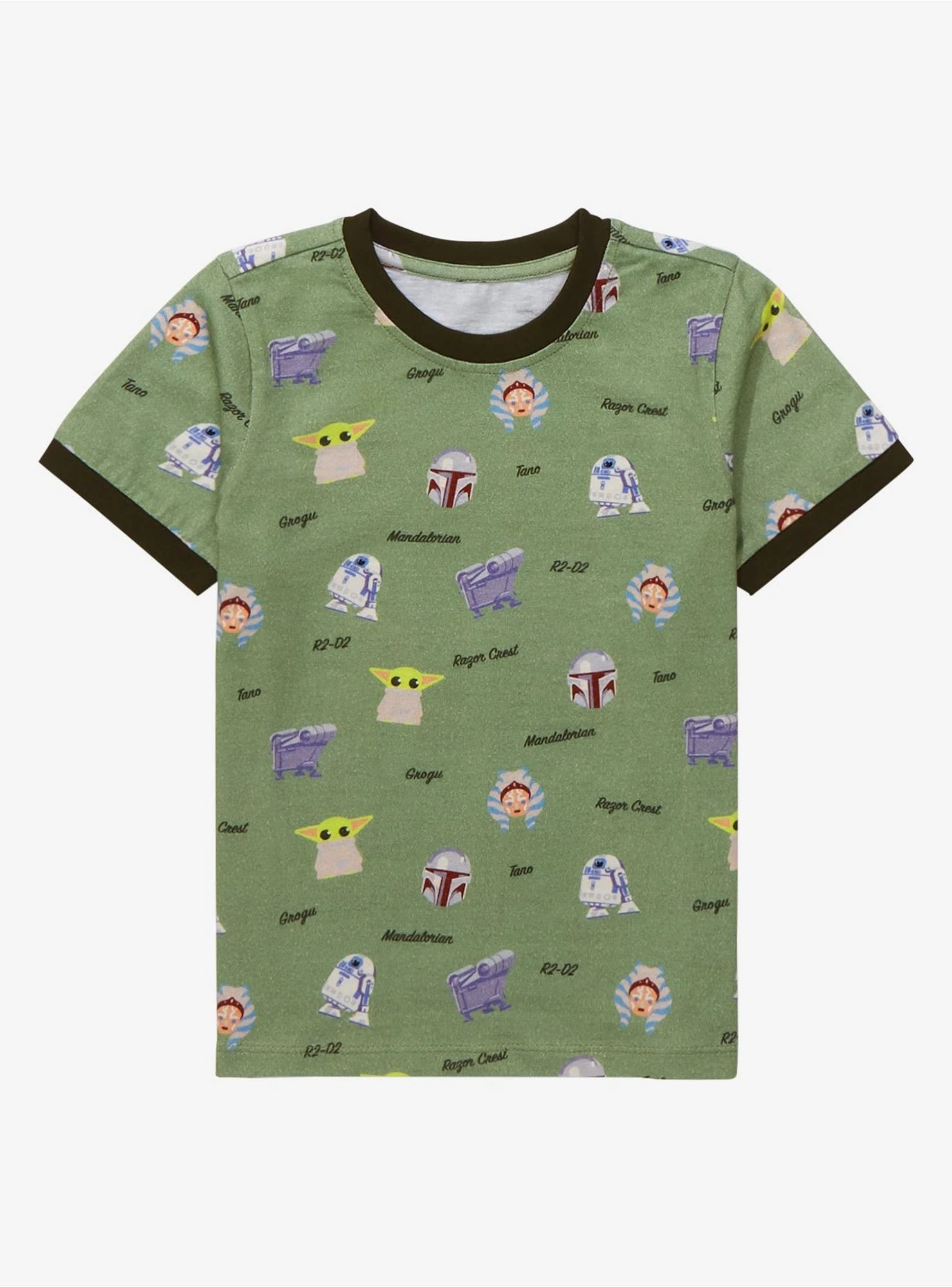 Star Wars The Mandalorian Cartoon Portraits Allover Print Toddler T-Shirt - BoxLunch Exclusive 3 Star Wars The Mandalorian Cartoon Portraits Allover Print Toddler T-Shirt - BoxLunch Exclusive