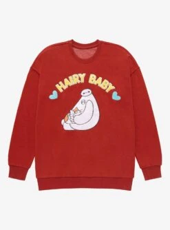 Disney Big Hero 6 Baymax & Mochi Hairy Baby Crewneck - BoxLunch Exclusive