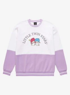 Sanrio Little Twin Stars Embroidered Panel Crewneck - BoxLunch Exclusive