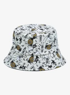 Disney The Nightmare Before Christmas Summer Fear Fest Jack Skellington Sun Logo Reversible Youth Bucket Hat - BoxLunch Exclusive -Boxlunch 17783479 av3