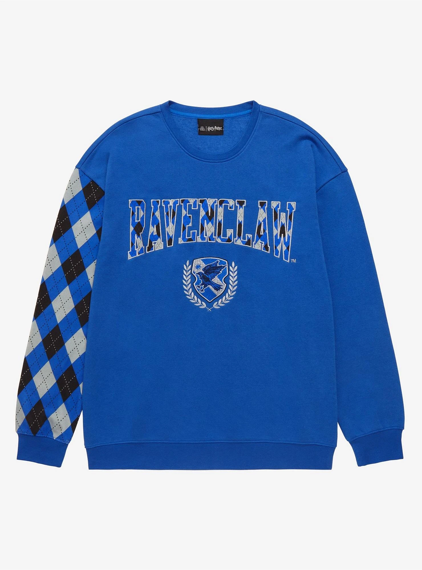 Harry Potter Ravenclaw Argyle Crewneck - BoxLunch Exclusive 3 Harry Potter Ravenclaw Argyle Crewneck - BoxLunch Exclusive