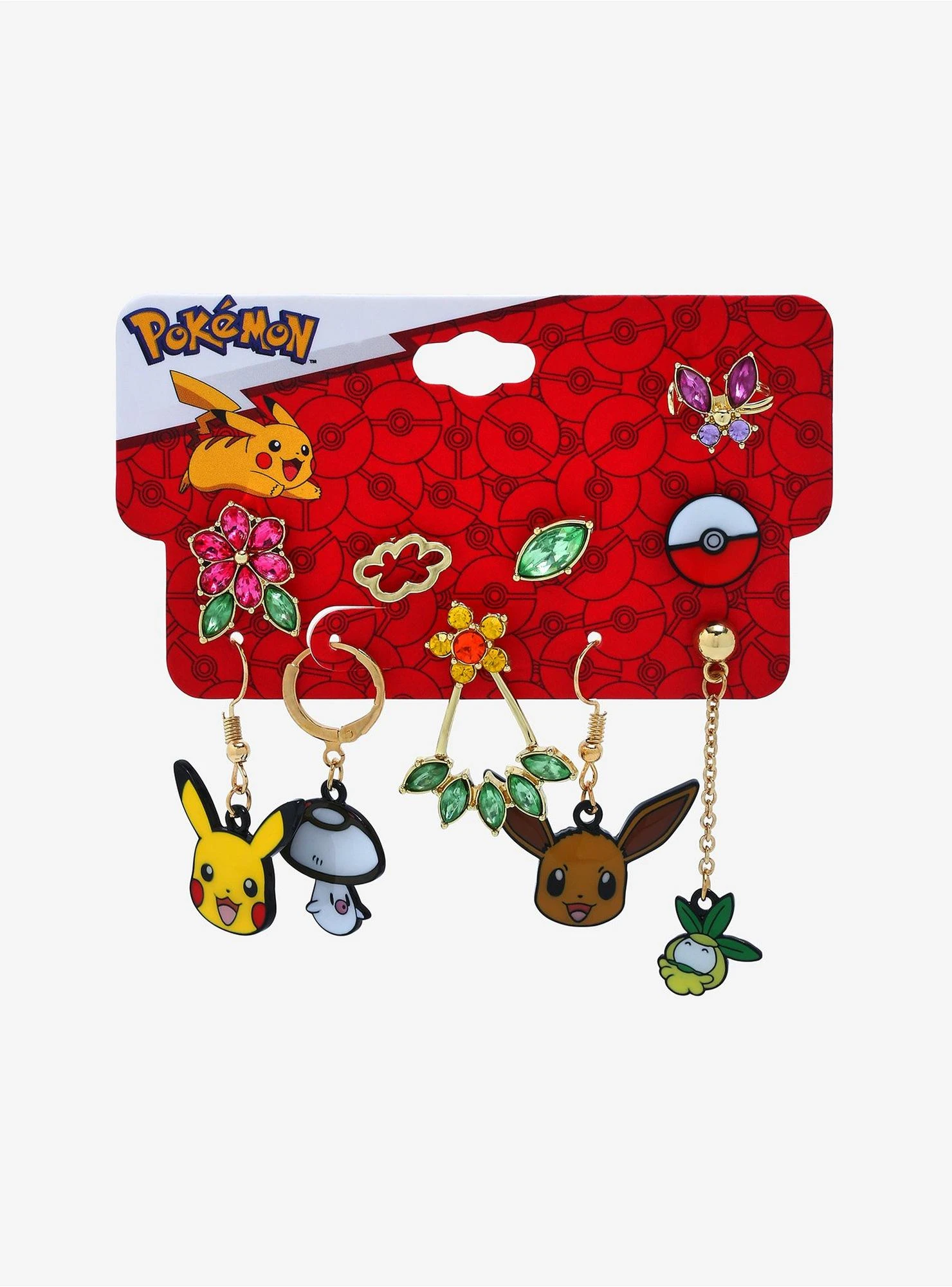 Pokémon Pikachu & Eevee Mix & Match Earring Set - BoxLunch Exclusive 4 Pokémon Pikachu & Eevee Mix & Match Earring Set - BoxLunch Exclusive - Image 2