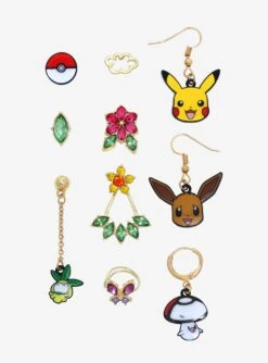 Pokémon Pikachu & Eevee Mix & Match Earring Set - BoxLunch Exclusive
