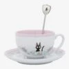 Studio Ghibli Kiki’s Delivery Service Jiji Teacup & Spoon Set - BoxLunch Exclusive -Boxlunch 18250377 hi