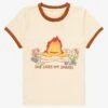 Studio Ghibli Howl's Moving Castle Calcifer Spark Toddler Ringer T-Shirt - BoxLunch Exclusive! -Boxlunch 18626226 hi
