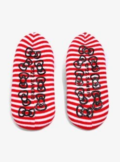 Sanrio Hello Kitty Striped Fleece Slipper Socks - BoxLunch Exclusive -Boxlunch 18809345 av2