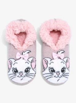 Disney The Aristocats Marie Bow Slipper Socks - BoxLunch Exclusive -Boxlunch 18809351 av1
